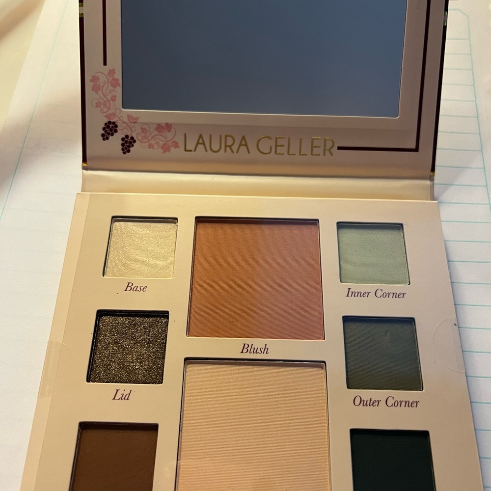 LAURA GELLER EXOTIC LOCALE FACE PALETTE-EYESHADOW-BLUSH-HIGHLIGHTER KIT - NEW